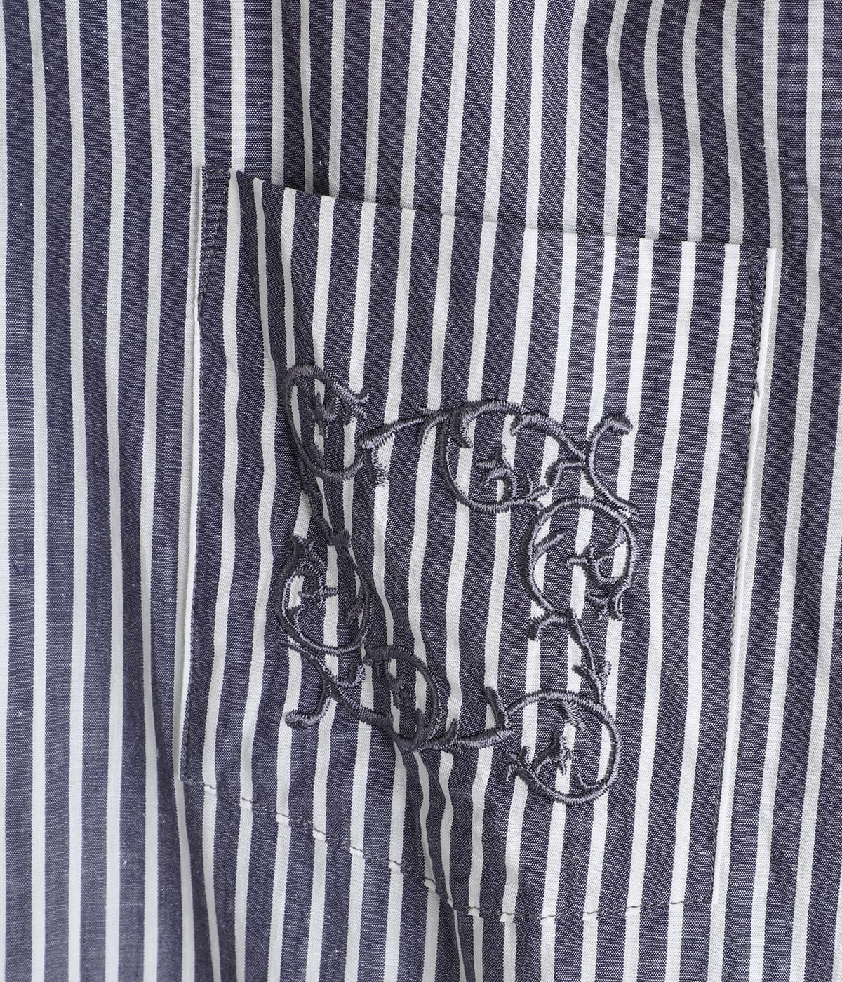 VOYAGER L/S SHIRT C/Li/Ra BROAD STRIPE | nonnative(ノン