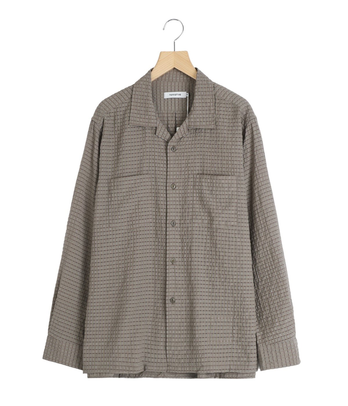 VOYAGER L/S SHIRT R/P/N DOBBY CHECK | nonnative(ノンネイティブ