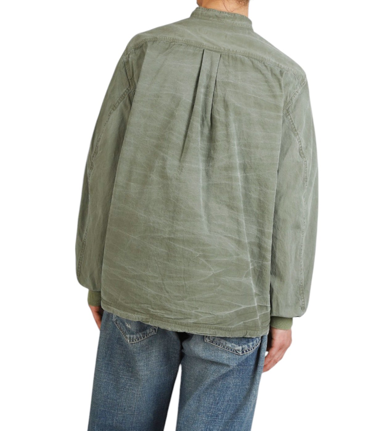 TROOPER SHIRT JACKET COTTON TYPEWRITER SULFUR DYE
