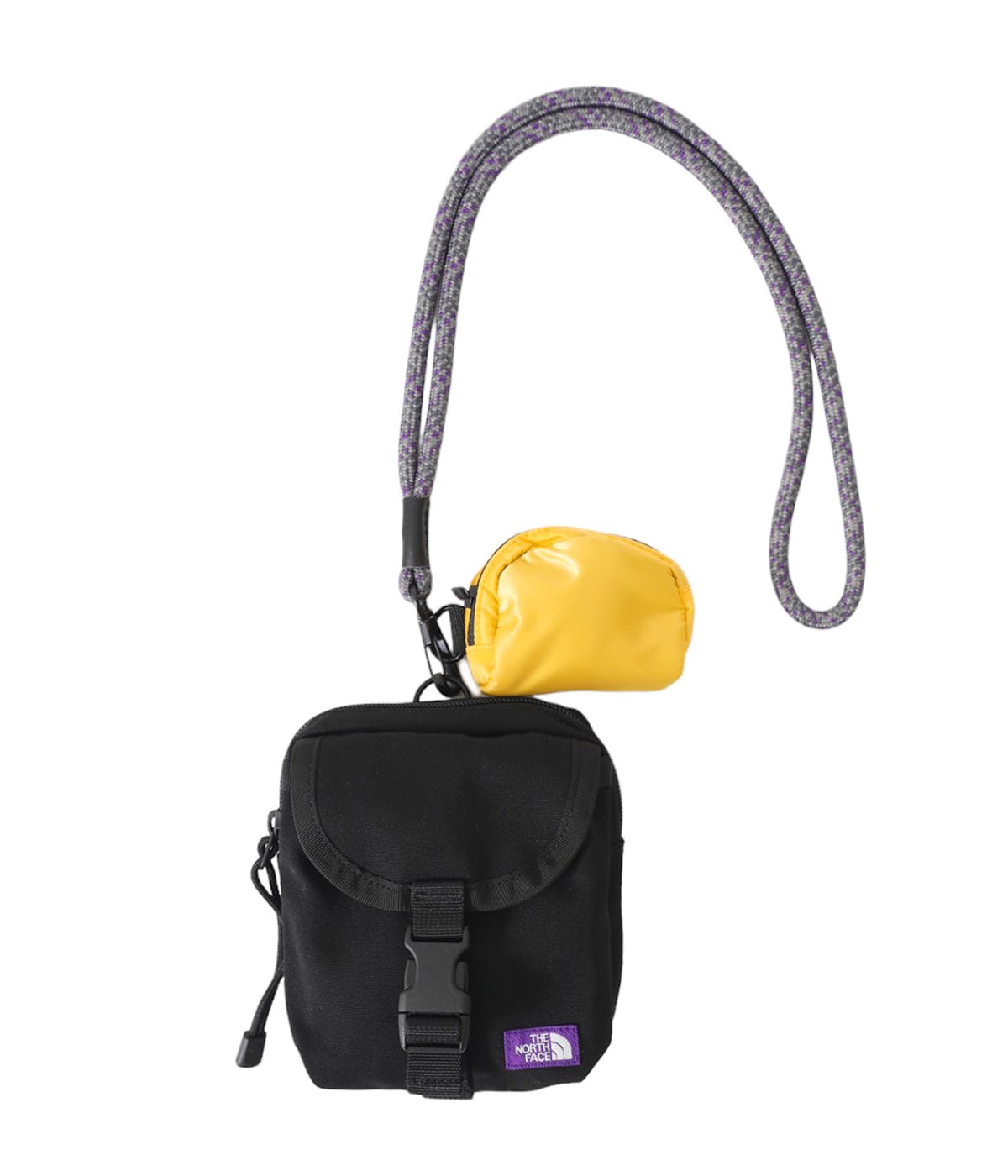 The north face purple online label mesh shoulder bag