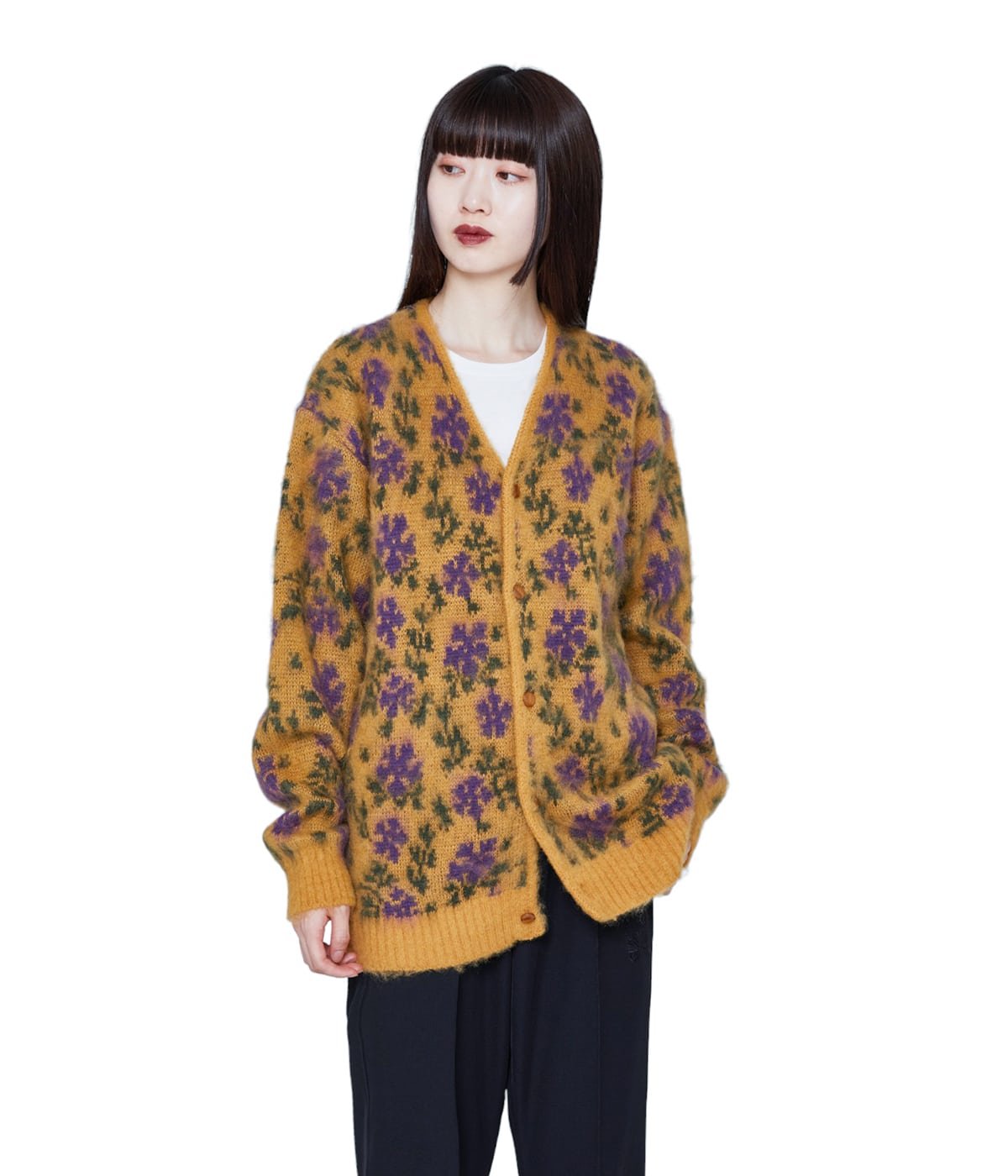 世界有名な NEEDLES ニードルズ カーディガン 美品S Flower Cardigan