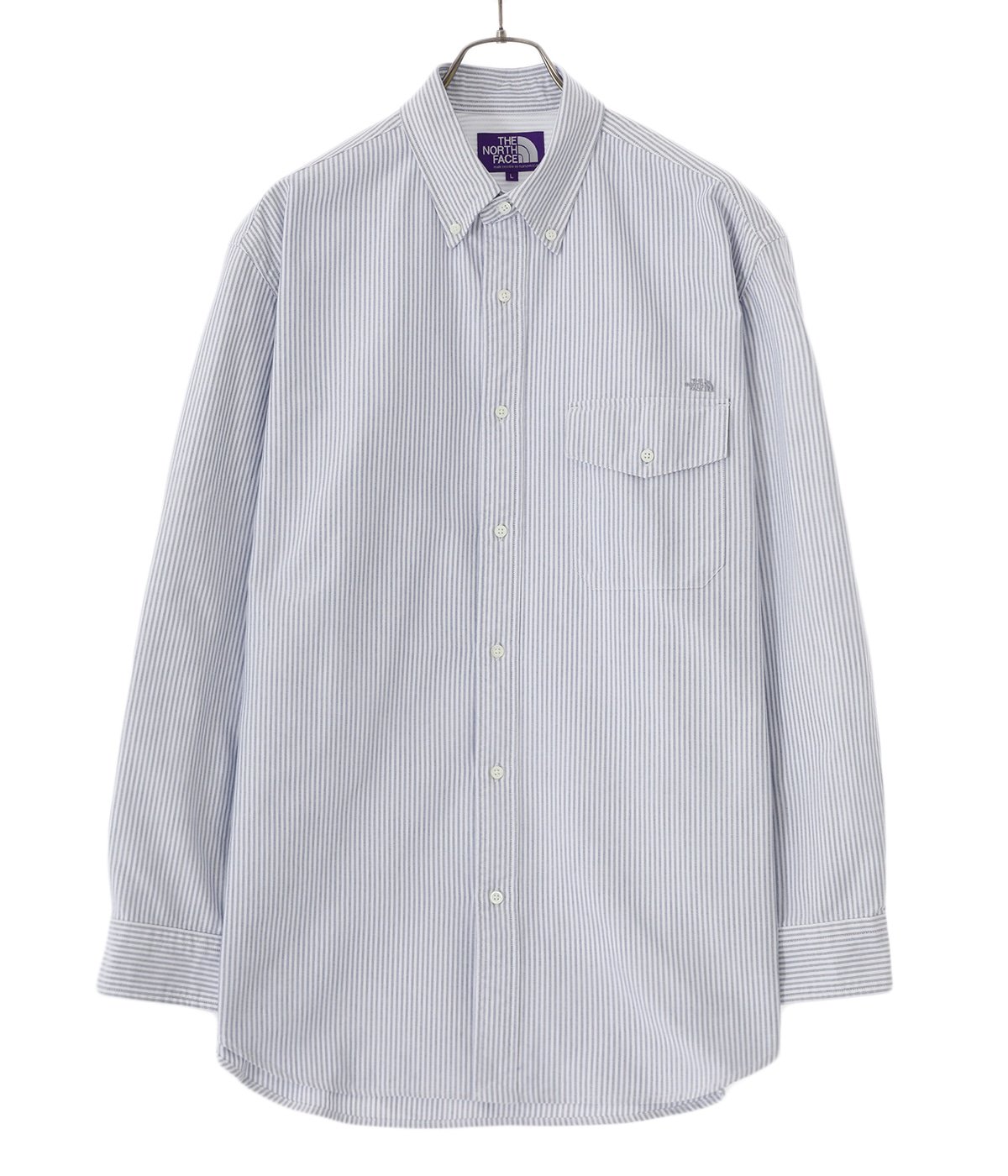 Cotton Polyester Stripe OX B.D. Shirt | THE NORTH FACE PURPLE