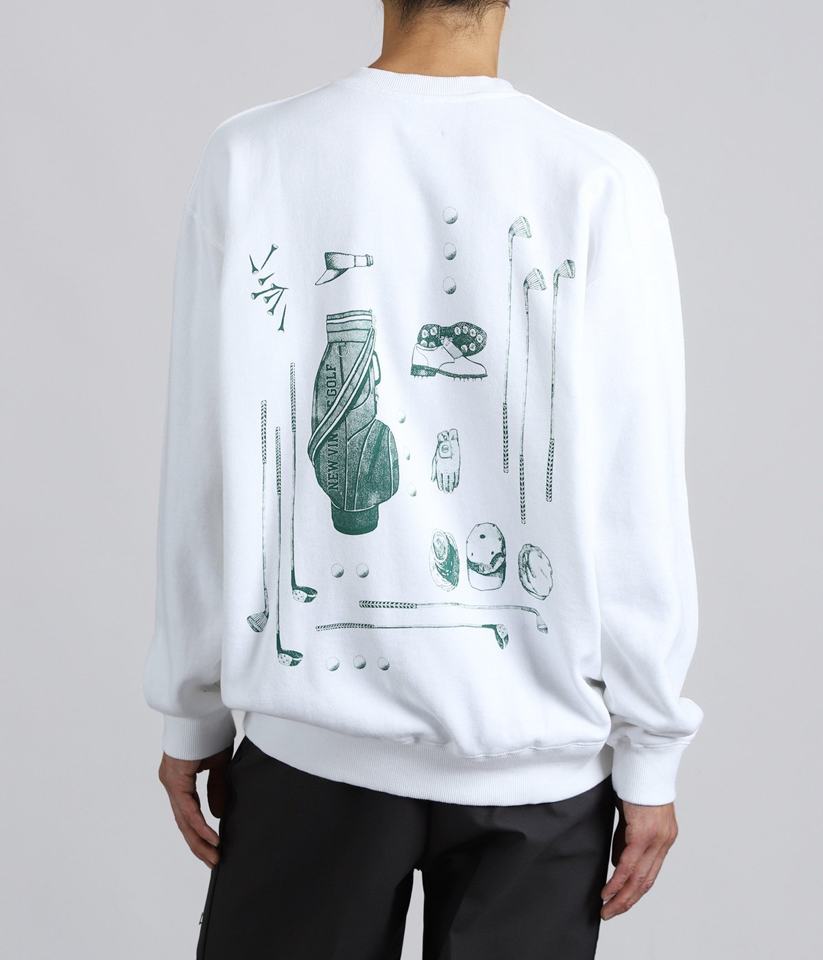 NVG Stool Print Sweat Crew | NEW VINTAGE GOLF(ニュービンテージ
