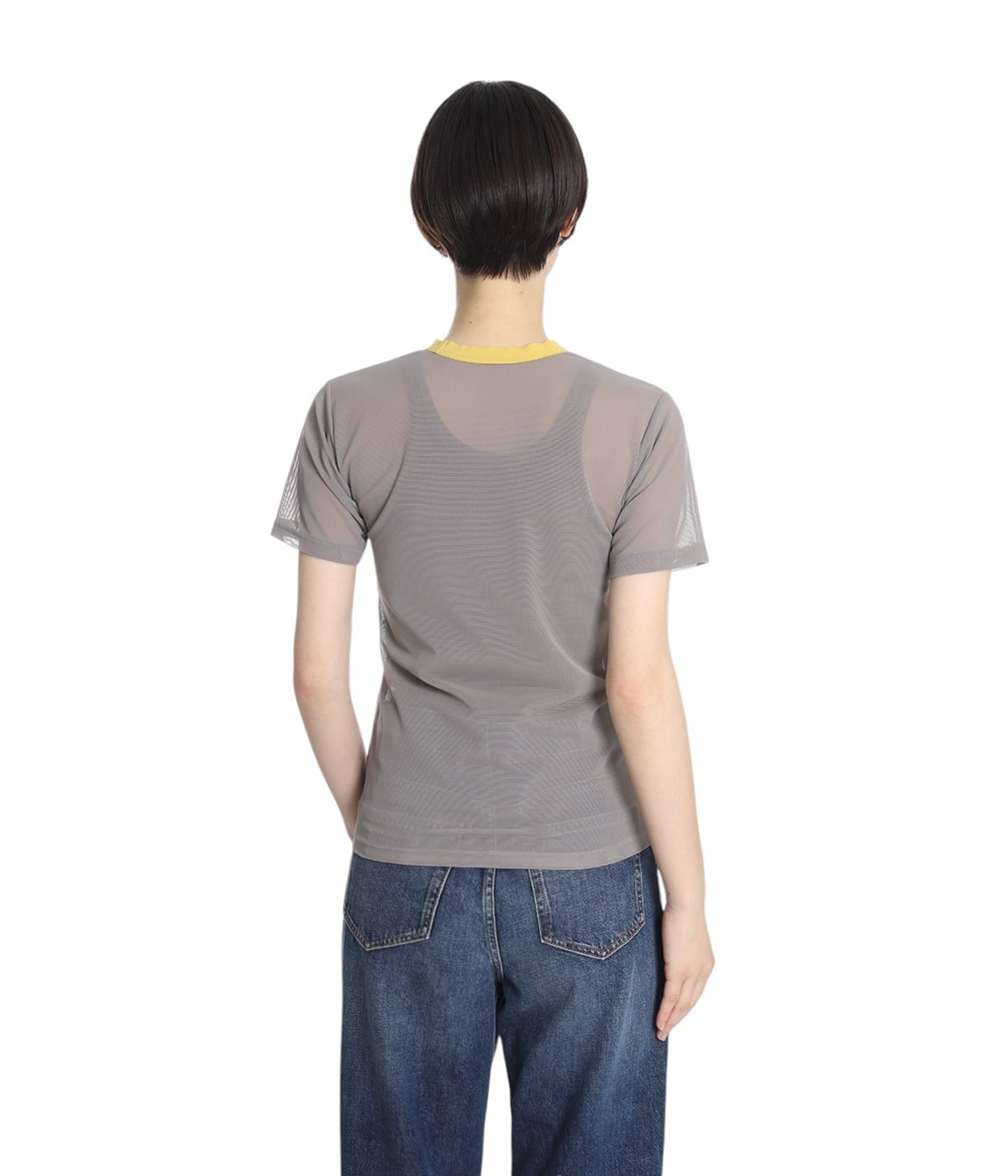 OVERNEATH NetTシャツ　グリーン　Sサイズ NetT059(M BEIGE): overneath: WOMENS｜THE TOKYO ONLINE STORE