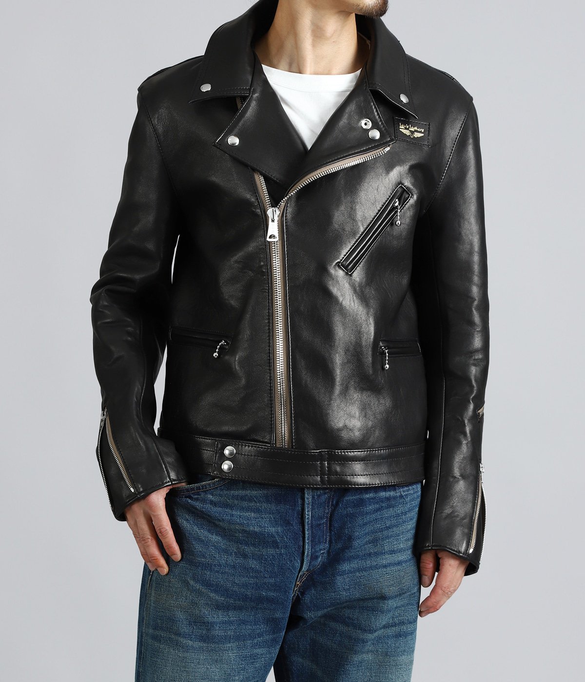 Lewis Leathers ルイスレザー 441T サイクロン 38 シープ No.441 Cyclone (サイクロン) スリムフィット (革：シープスキン/裏地
