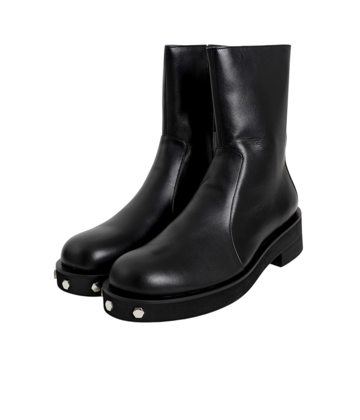 【OUAT】008  Knit ブラック ASTRO ZIP BOOTS | OUAT(オーユーエーティー) / シューズ ブーツ