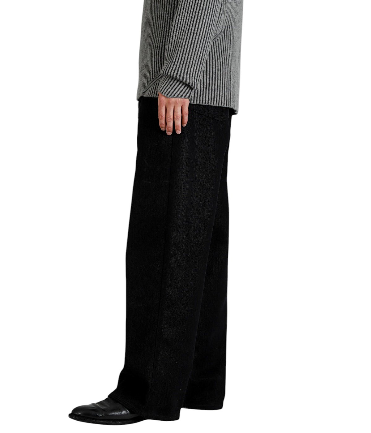Omar Afridi オマールアフレディ　パンツ　46番 Omar Afridi オマールアフリディ デニムパンツ RIVETED WIDE CROPPED