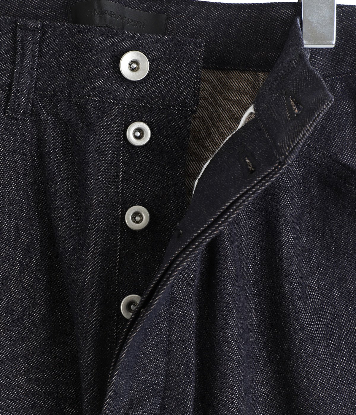 Omar Afridi オマールアフレディ　パンツ　46番 Omar Afridi オマールアフリディ デニムパンツ RIVETED WIDE CROPPED
