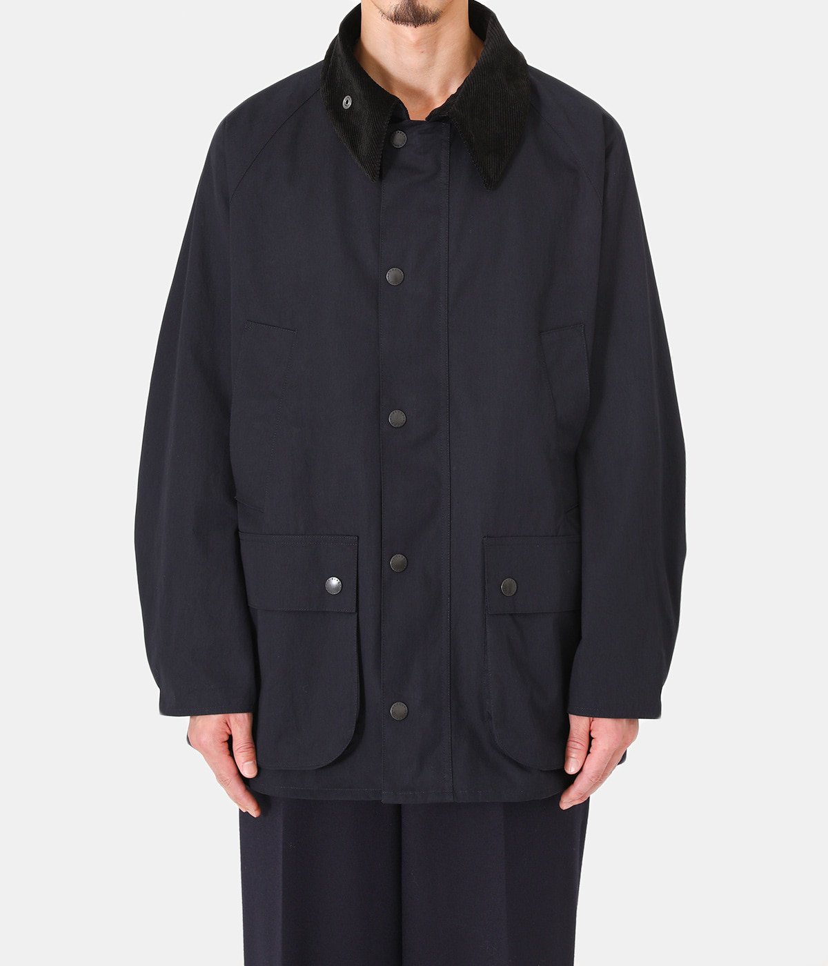 Barbour バブアー ARK別注 BIG BEDALE 黒 42-