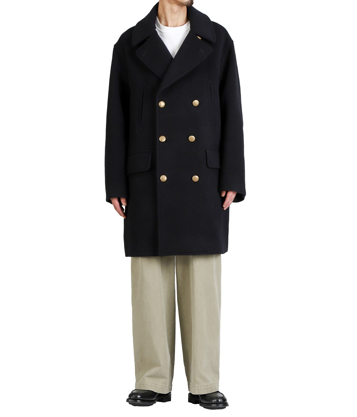 blurhms ブラームス　ハーフコート blurhms ブラームス 「Wool Melton 10B Pea Coat」 - WEEKENDER SHOP