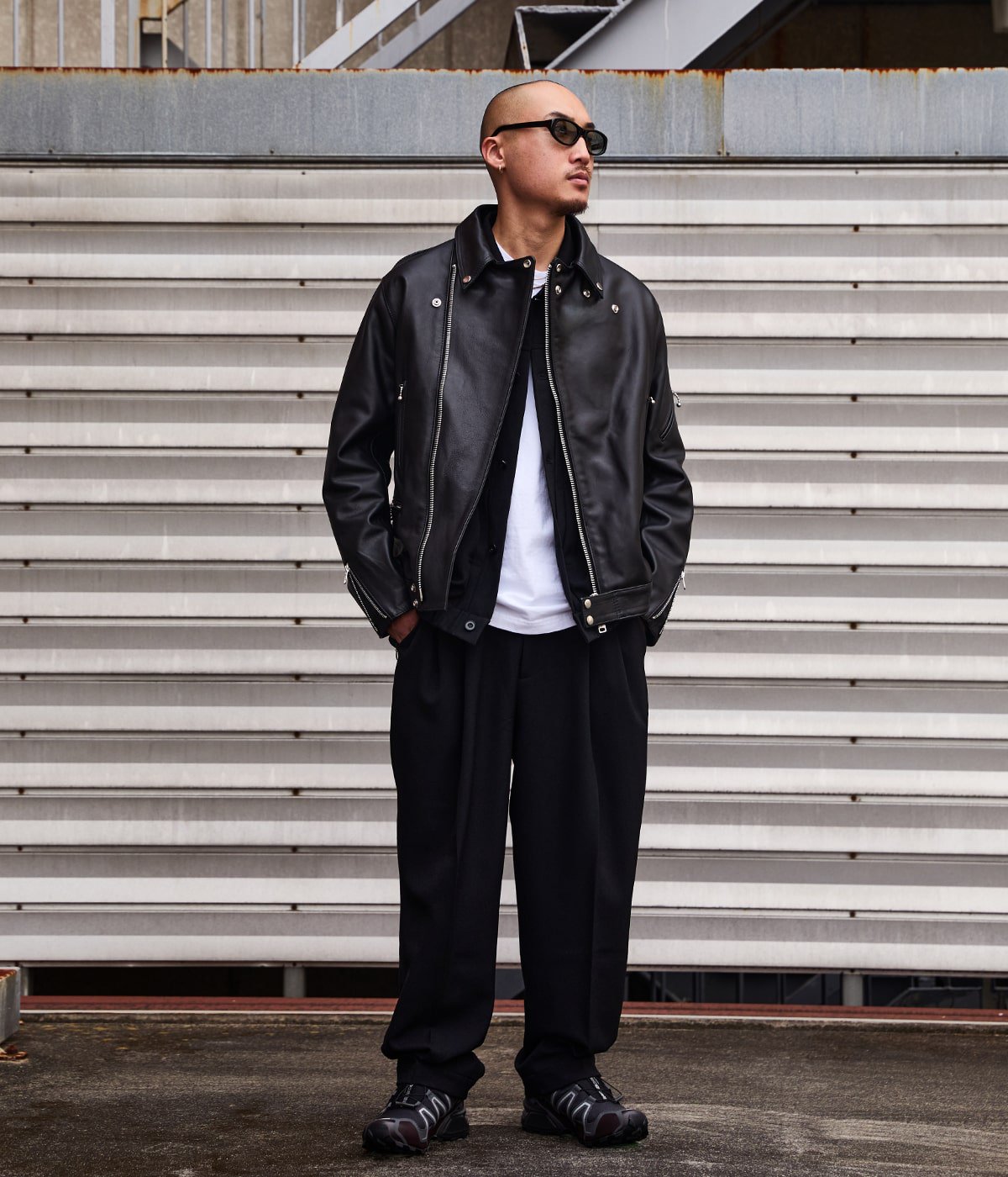 model（173cm） 着用サイズ：L