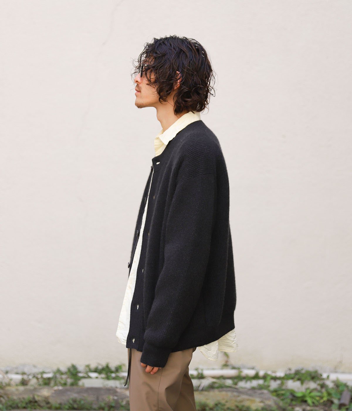 【ONLY ARK】別注  No Collar Cardigan (Cashmere Fox)