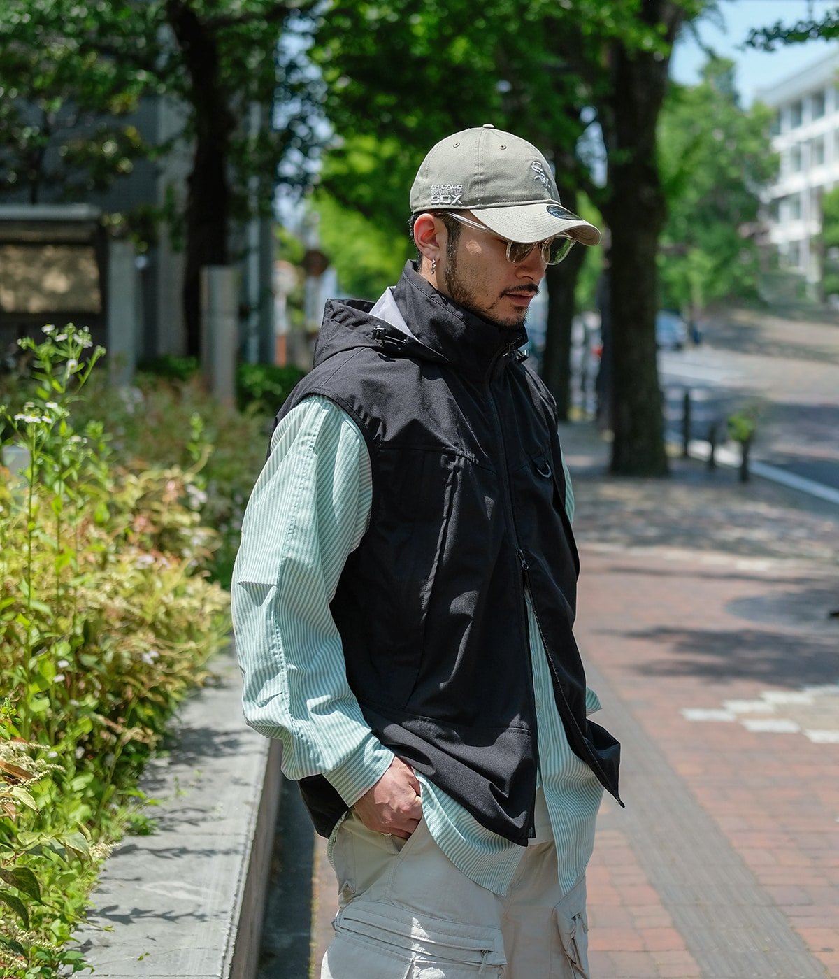 安いオンライン ABU GARCIA x ONLY ARK VEST ベスト BLACK - トップス