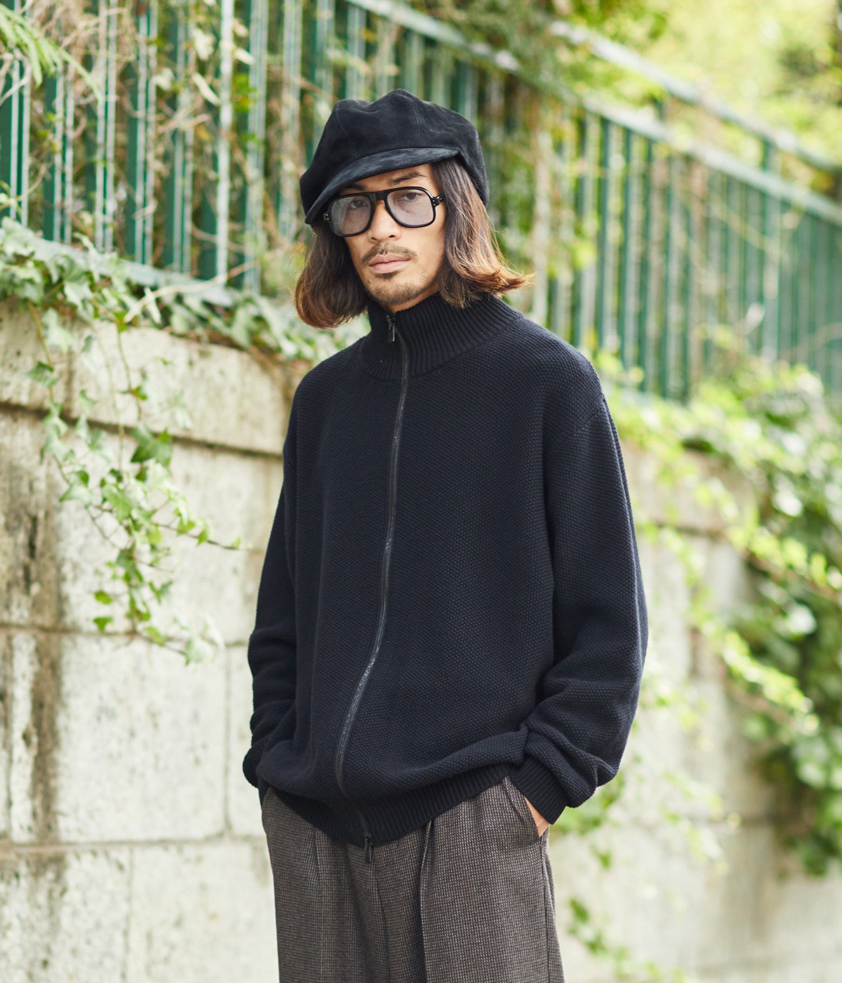 ONLY ARK】 別注 TWISTED WOOL PIQUE DRIVERS KNIT | BATONER(バトナー