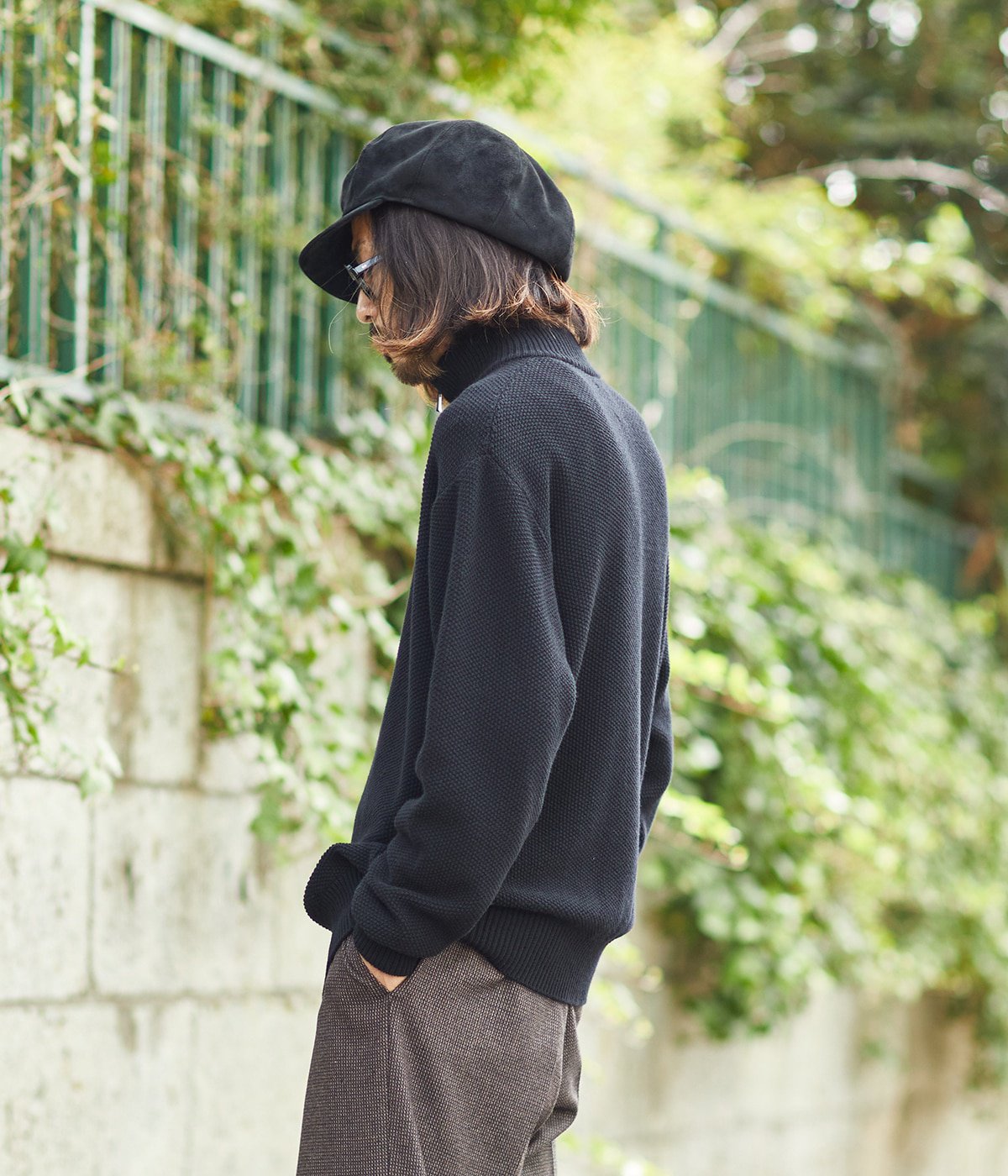 ONLY ARK】 別注 TWISTED WOOL PIQUE DRIVERS KNIT | BATONER(バトナー 