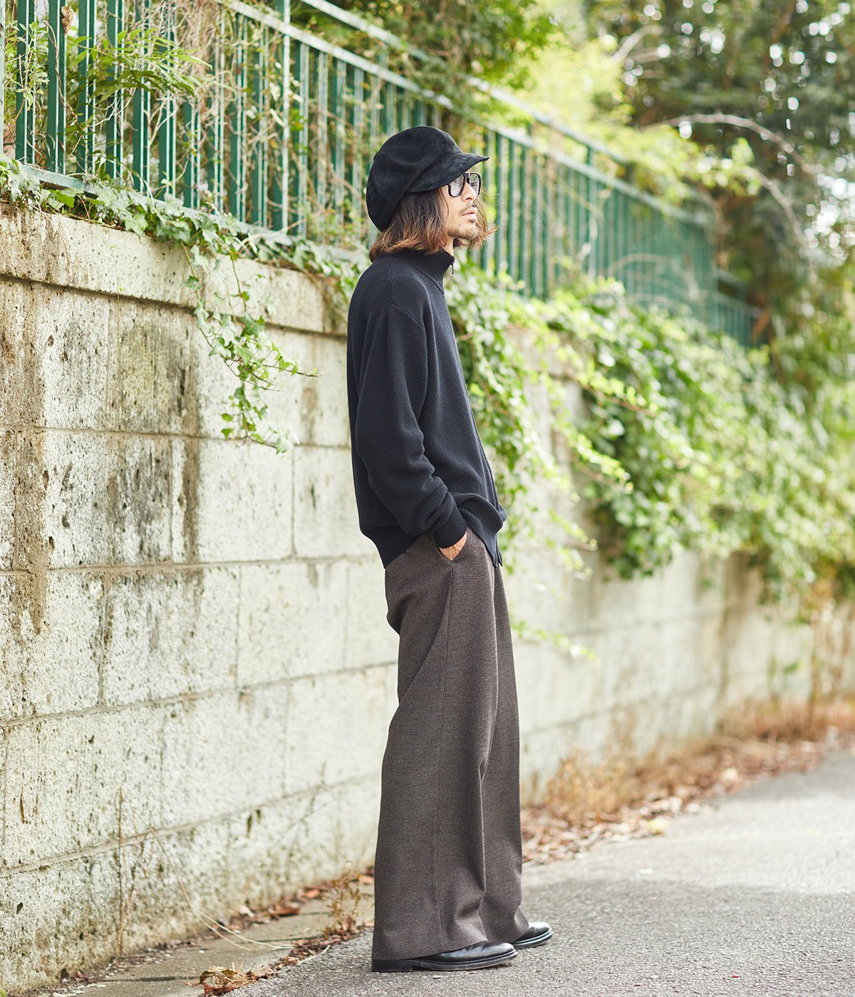 ONLY ARK】 別注 TWISTED WOOL PIQUE DRIVERS KNIT | BATONER(バトナー