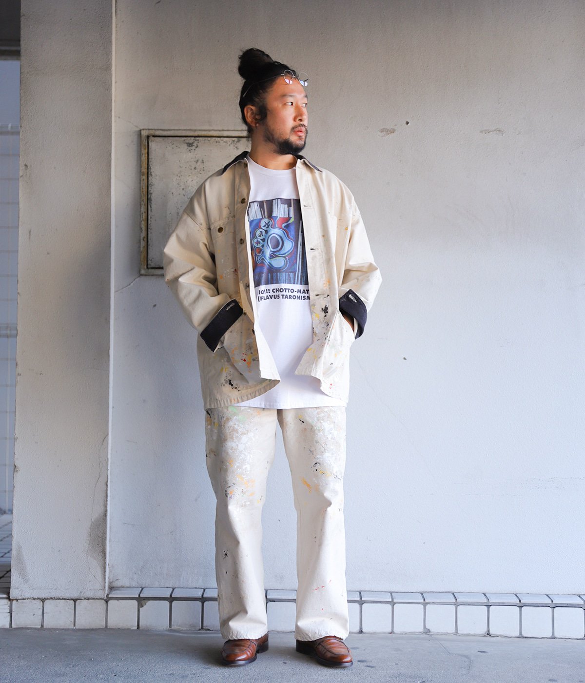 ONLY ARK】別注 TWO TONE OXFORD PAINTER PANTS | orSlow(オアスロウ 