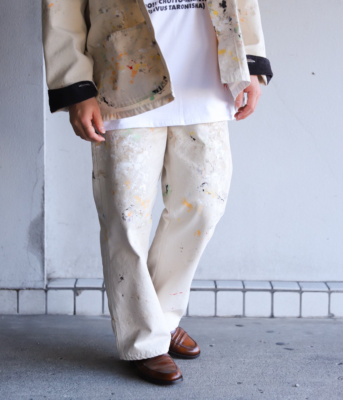 ONLY ARK】別注 TWO TONE OXFORD PAINTER PANTS | orSlow(オアスロウ 