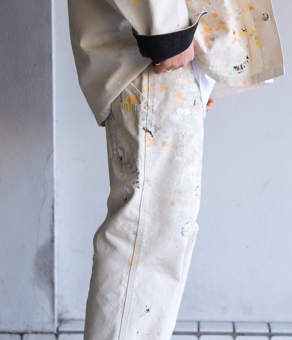 ONLY ARK】別注 TWO TONE OXFORD PAINTER PANTS | orSlow(オアスロウ 