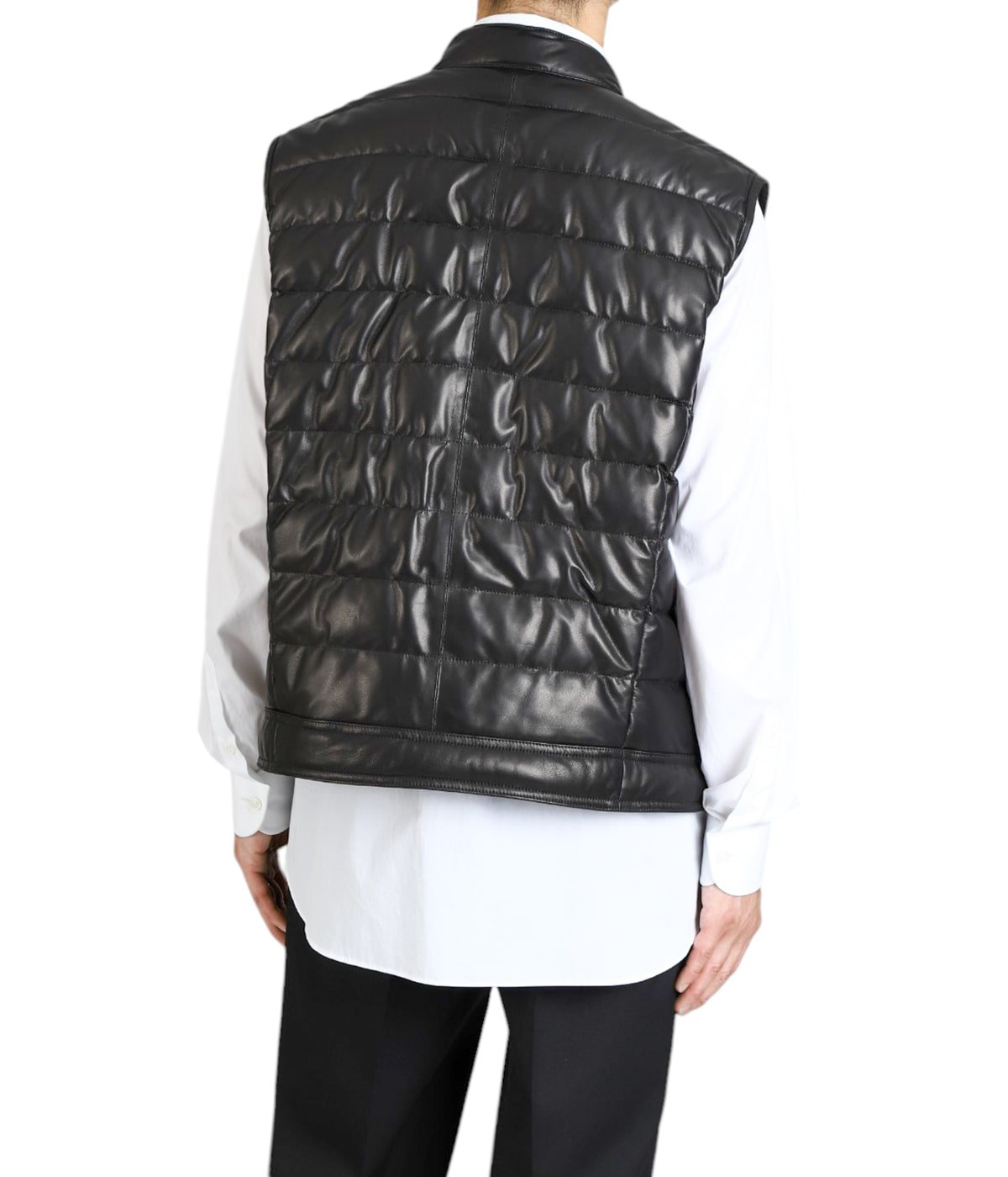 ランバン コレクション エンメティ コラボ 2023AW DOWN VEST 別注 JURI DOWN VEST SP LEATHER | EMMETI(エンメティ) / アウター