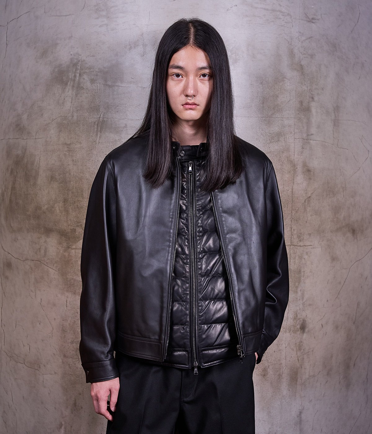 別注 JURI DOWN VEST SP LEATHER | EMMETI(エンメティ) / アウター