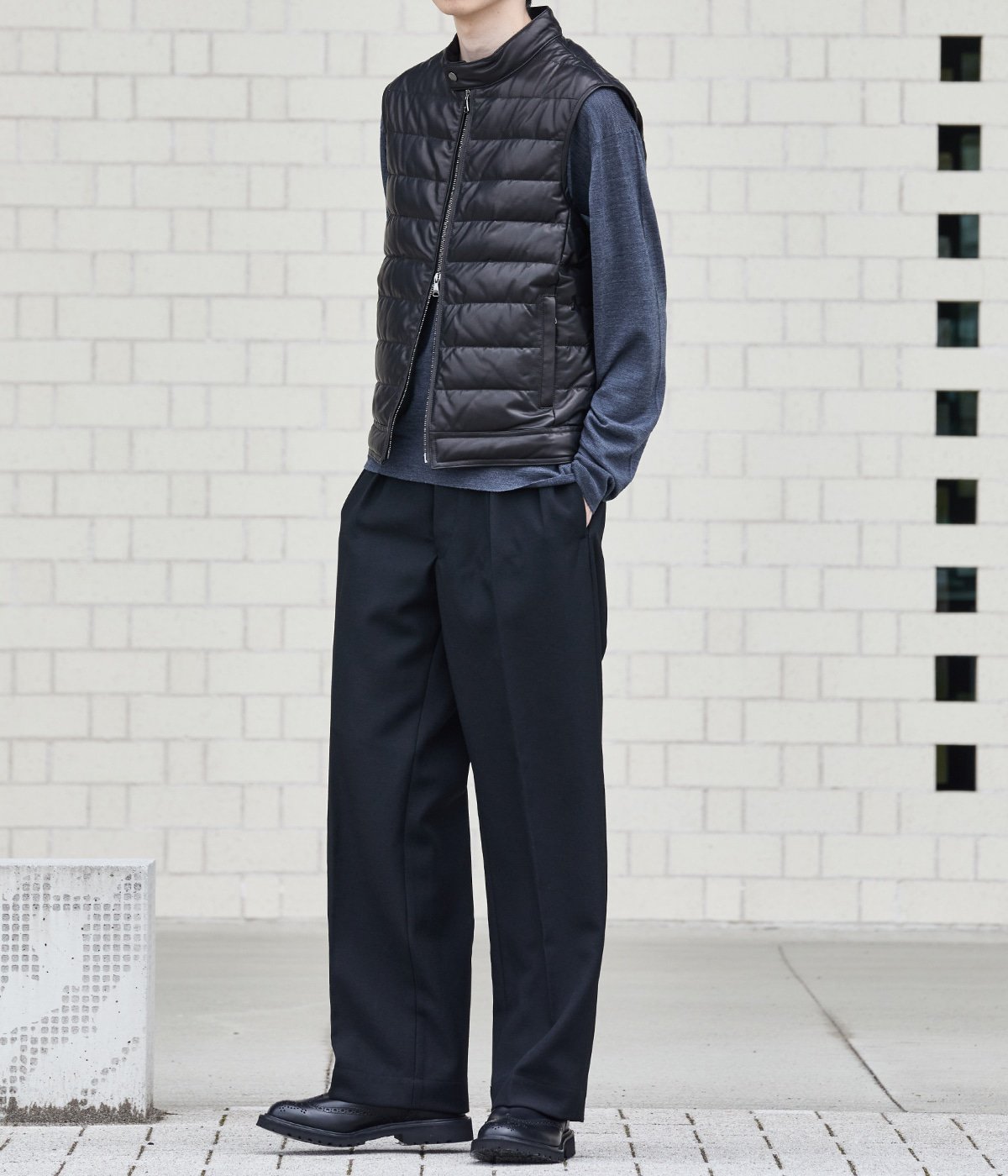 別注 JURI DOWN VEST SP LEATHER | EMMETI(エンメティ) / アウター