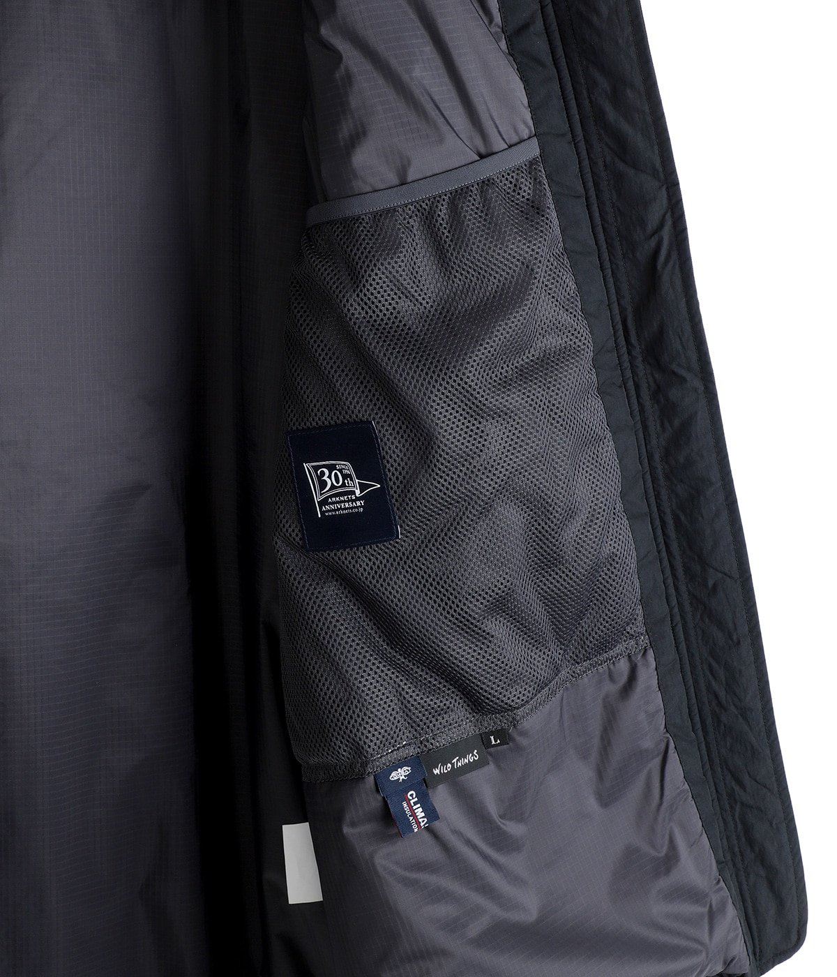 model(175cm / 60kg)B85 W75 H92 着用サイズ：L