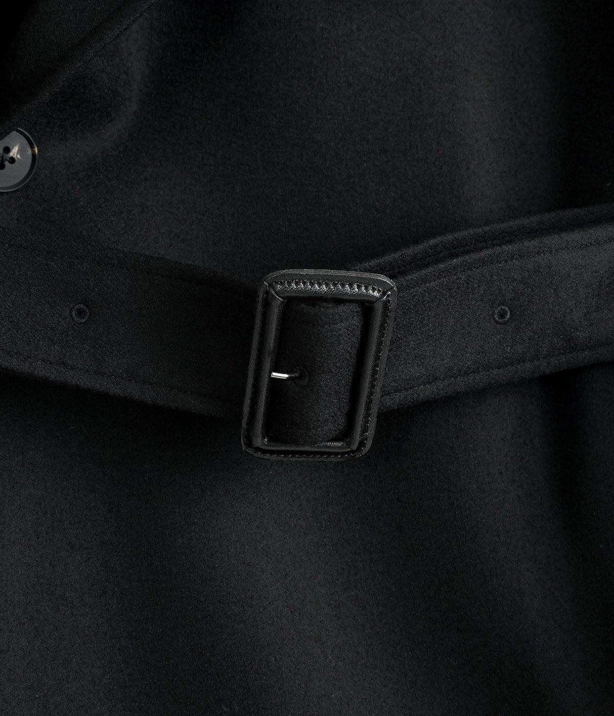 別注】WOOL MELTON DOUBLE BREASTED COAT | ssstein(シュタイン