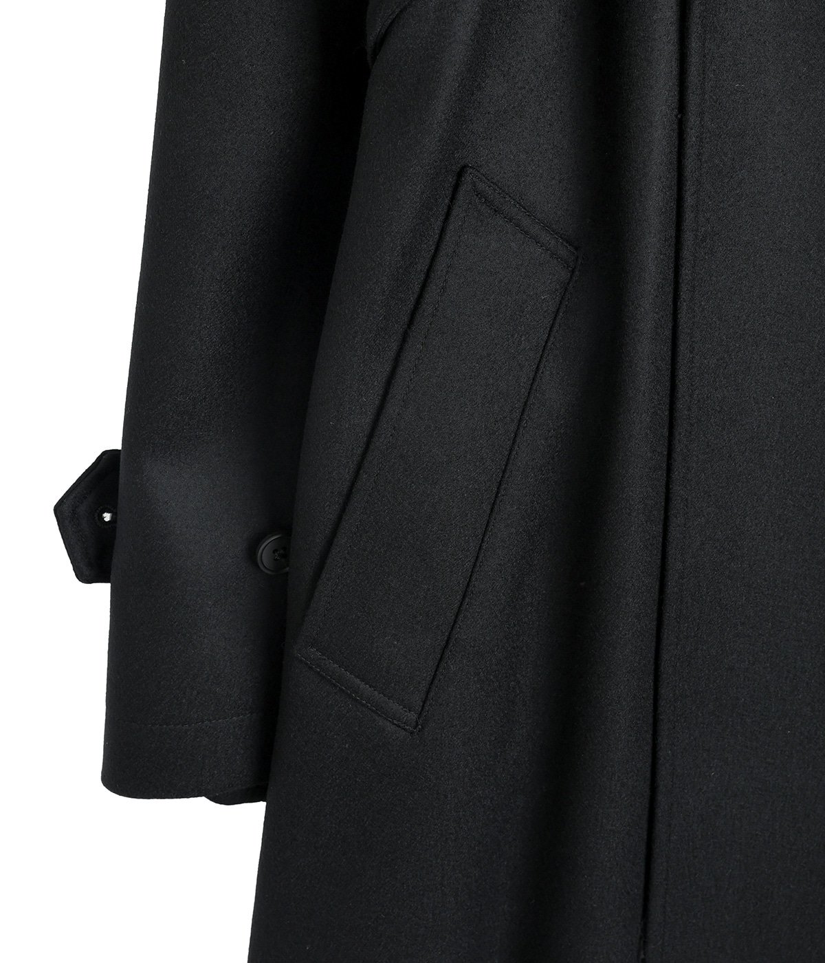 別注】WOOL MELTON DOUBLE BREASTED COAT | ssstein(シュタイン