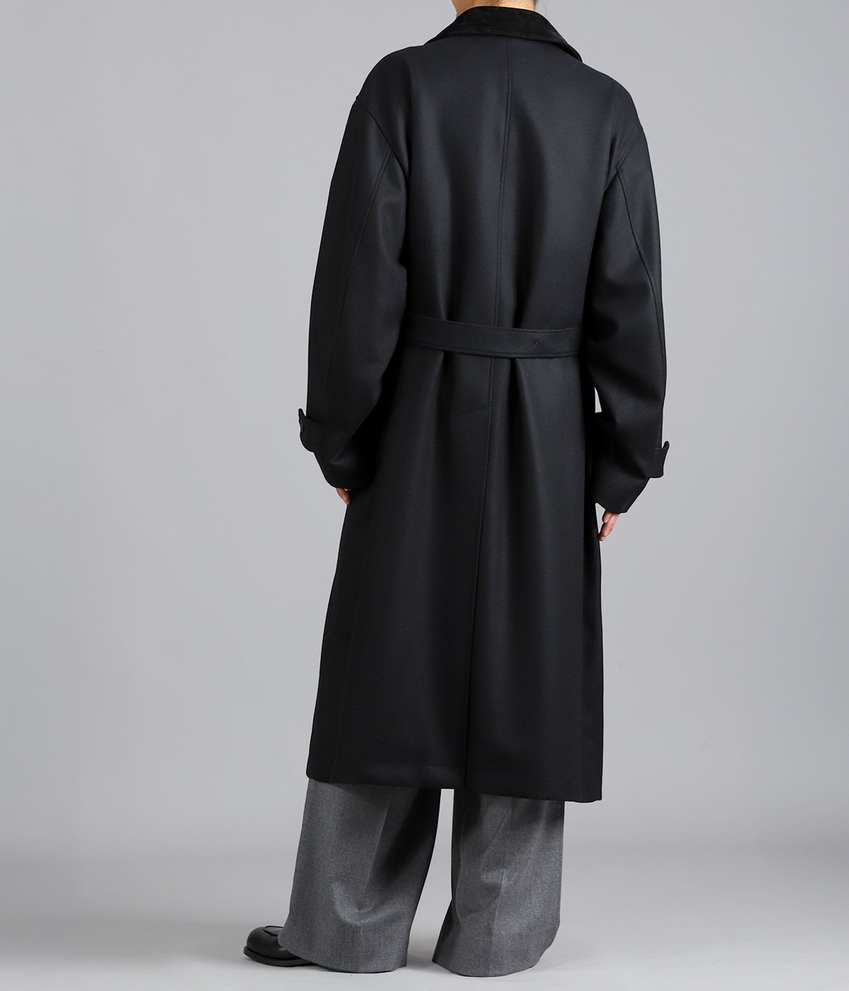 別注】WOOL MELTON DOUBLE BREASTED COAT | ssstein(シュタイン