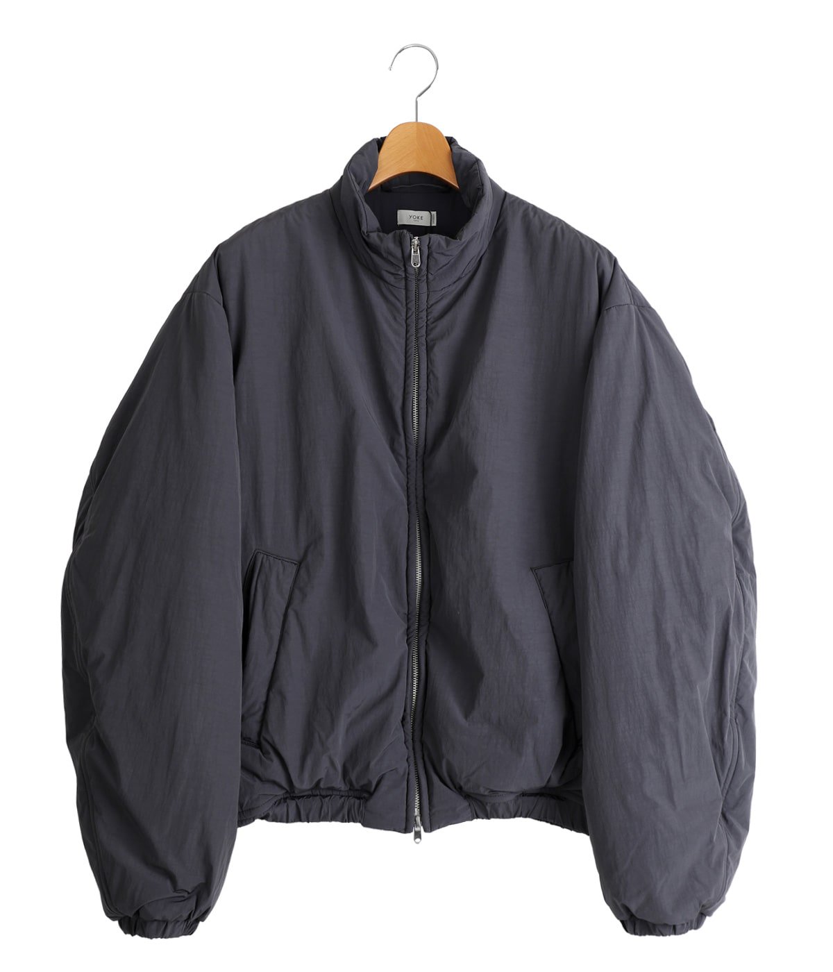 予約】【別注】Split-Fiber Taffeta Sculptural Wired Puffer Wide