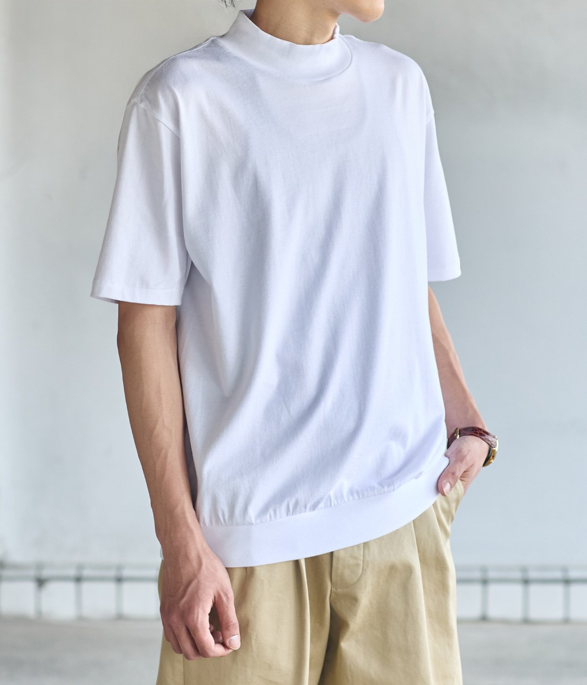 【予約】【ONLY ARK】別注 ROYAL ORGANIC BROWSING MOCKNECK TSHIRT