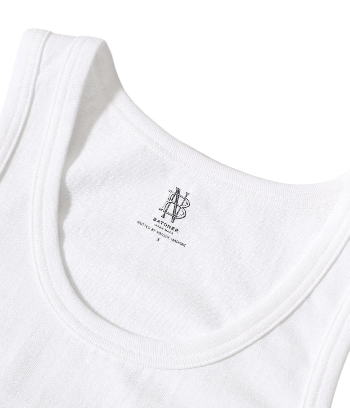 BATONER【アークネッツ】MERIYASU PACK TANK 黒白セット3 n枚買い必至の別注タンクトップ【BATONER】より。 / スタッフ