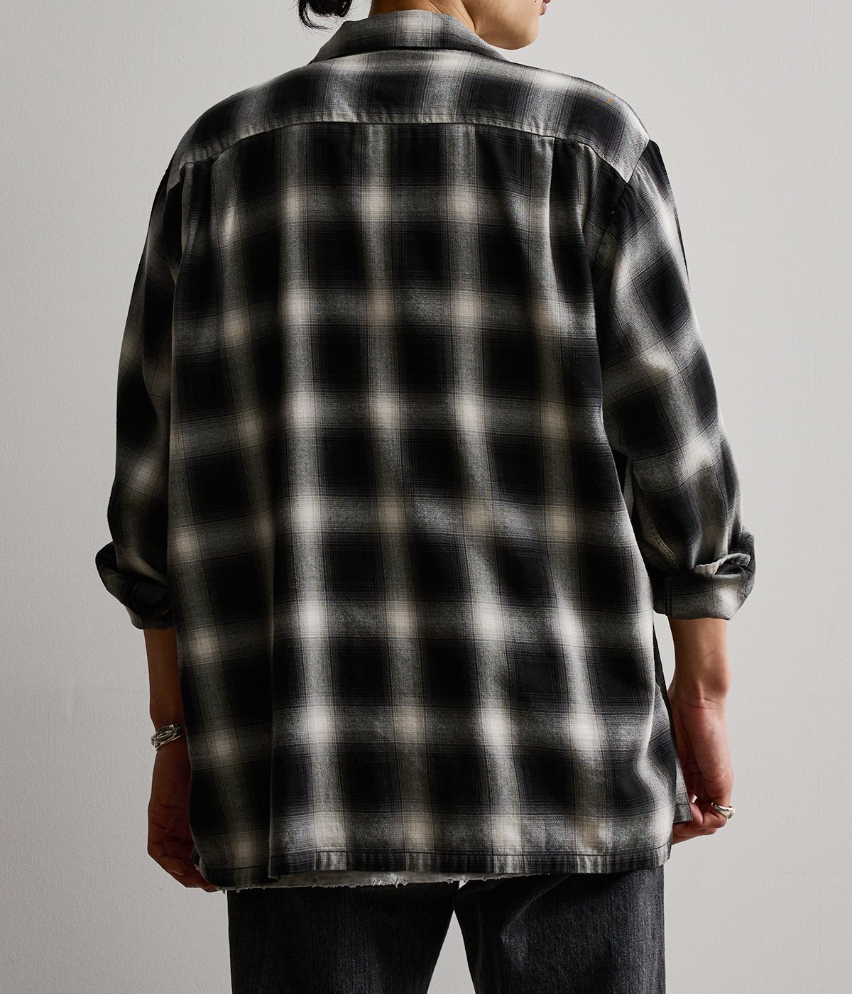 orslow オアスロウ　バンドカラー 長袖ネルシャツ グレー チェック　M 楽天市場】orslow チェックの通販