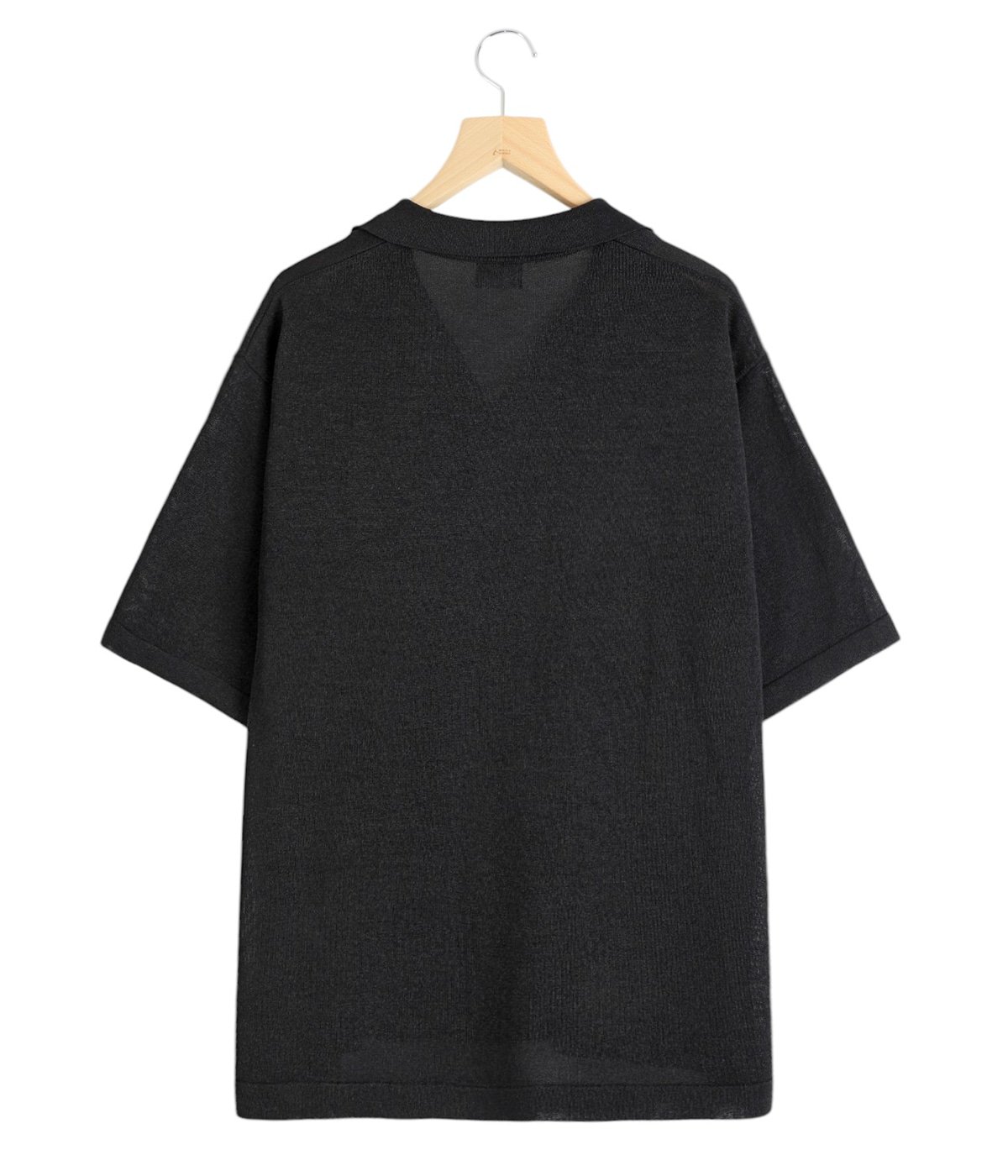 ONLY ARK】別注 Washi Knit Open Collar Shirt | crepuscule