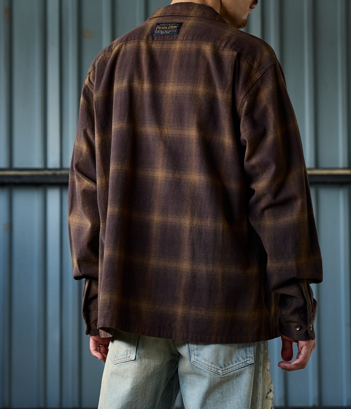 別注 Cotton Shaggy Open Collar Shirt | PENDLETON(ペン