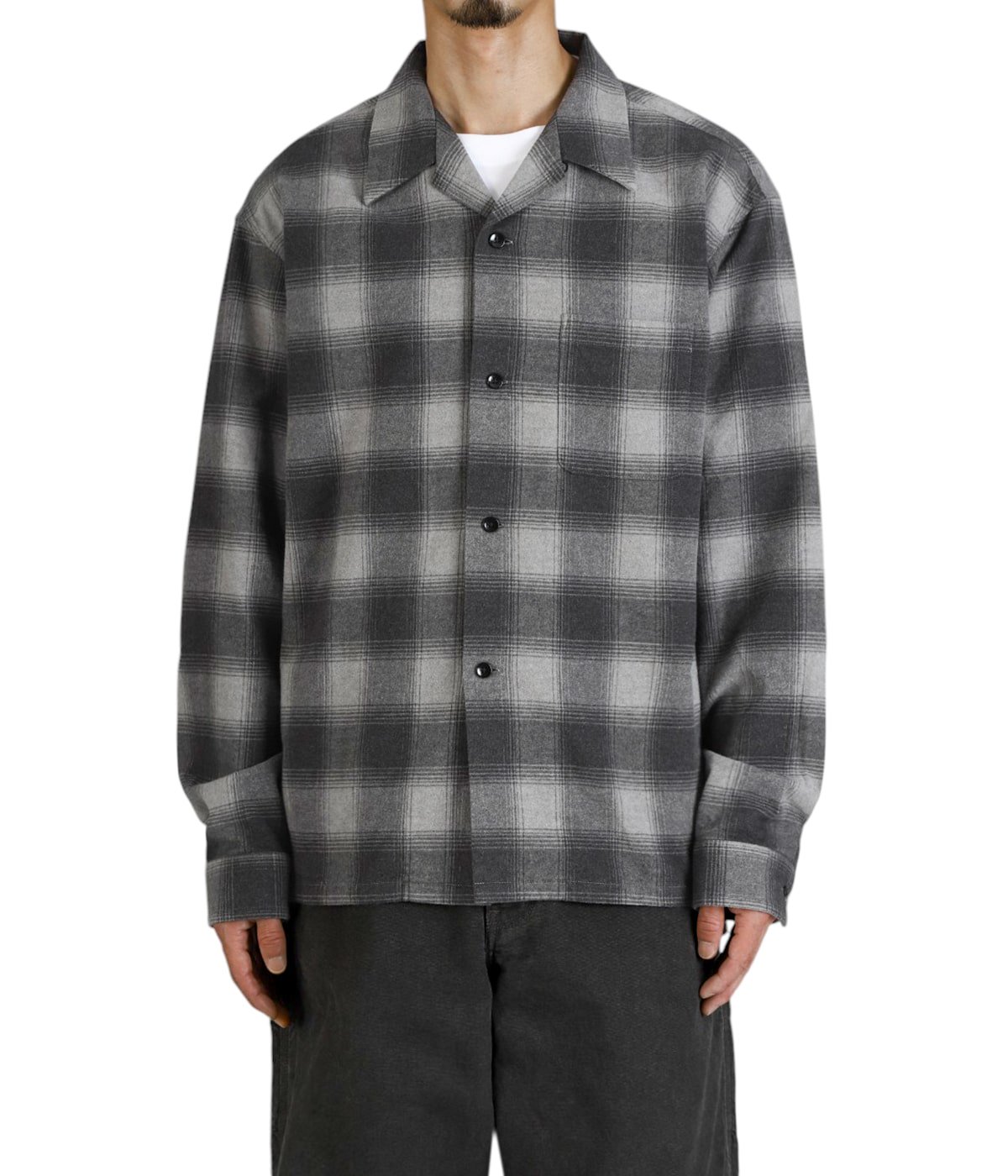 PENDLETON/別注Big Size OP Collar Gather SH 別注 Cotton Shaggy Open Collar Shirt | PENDLETON(ペン