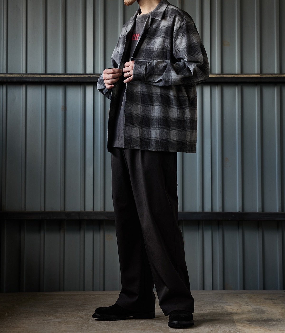 PENDLETON/別注Big Size OP Collar Gather SH PENDLETON/別注Big