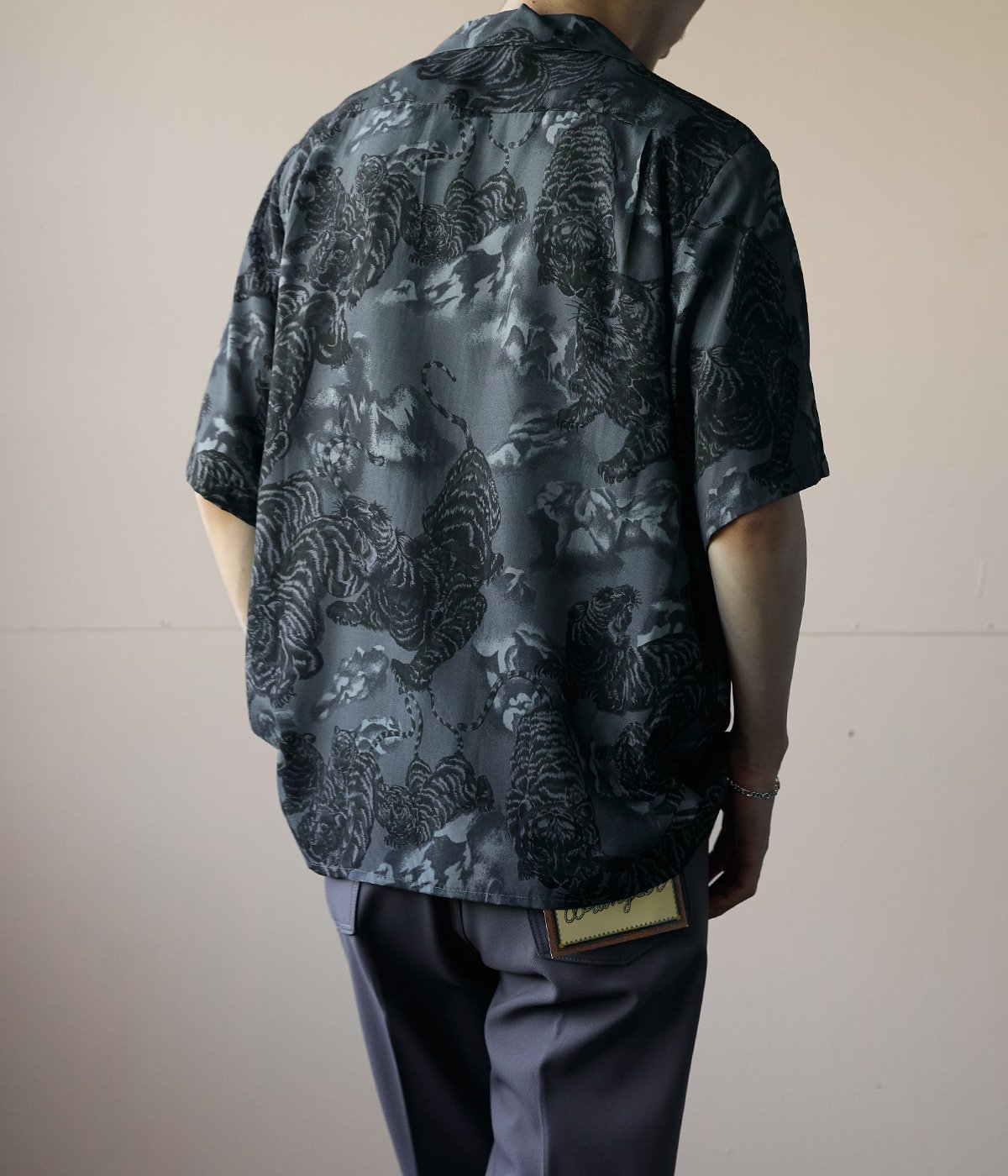 別注 RAYON SHORT SLEEVE ALOHA SHIRT ONE HUNDRED TIGERS | NIPOALOHA