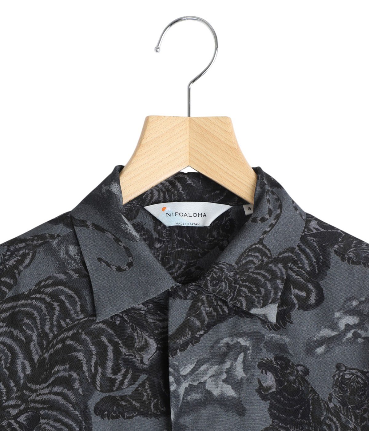 別注 RAYON SHORT SLEEVE ALOHA SHIRT ONE HUNDRED TIGERS | NIPOALOHA