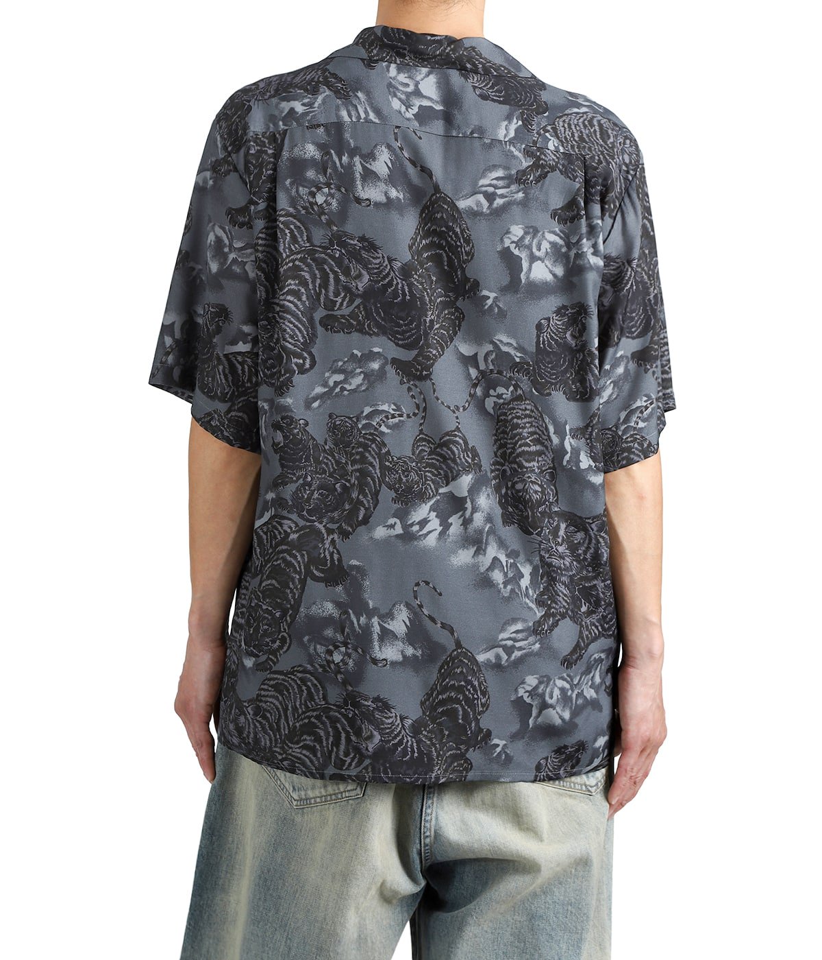 別注 RAYON SHORT SLEEVE ALOHA SHIRT ONE HUNDRED TIGERS | NIPOALOHA