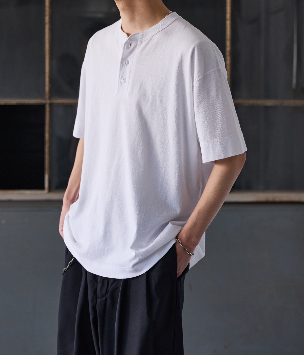 別注 WIDE HENLEY SHORT SLEEVE | Healthknit(ヘルスニット