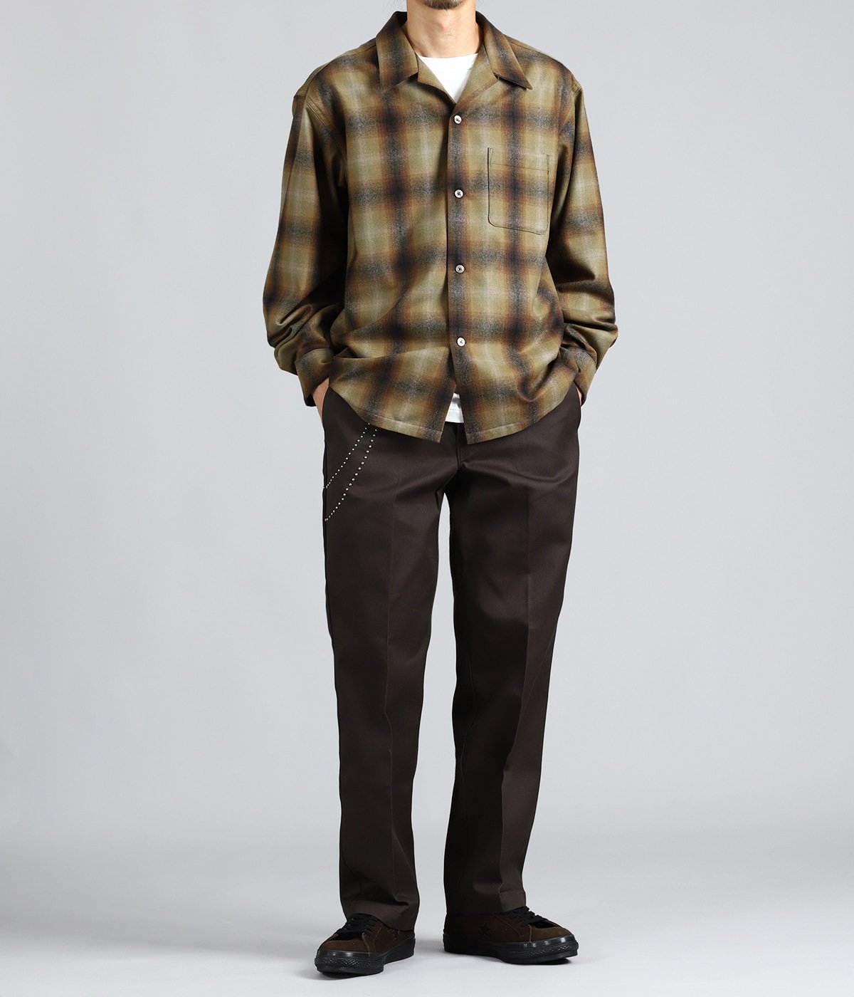 model(175cm / 60kg)B85 W75 H92 着用サイズ：L
