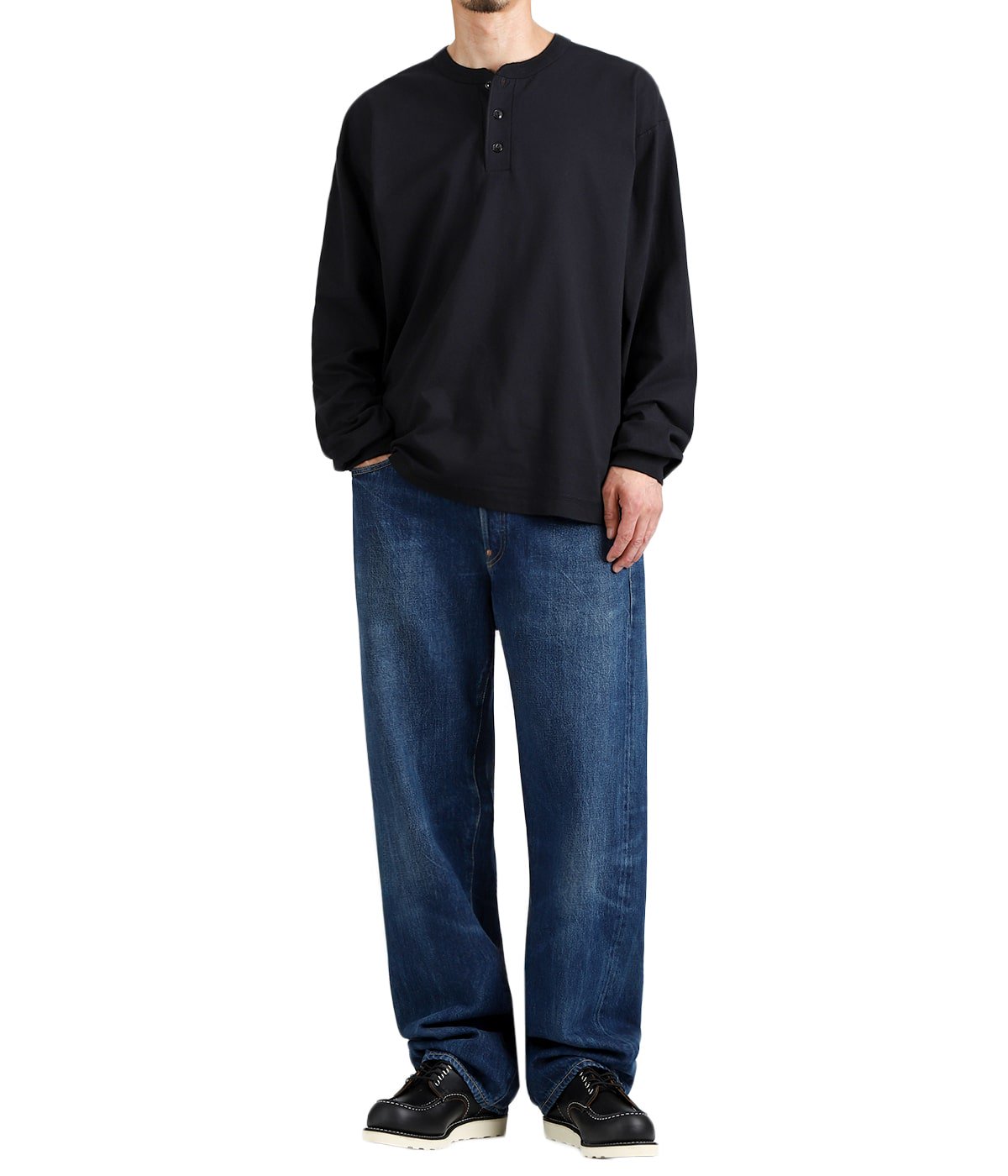 別注】WIDE HENLEY LONG SLEEVE | Healthknit(ヘルスニット