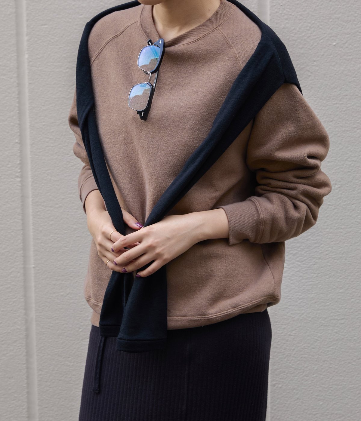 model（168cm） 着用サイズ：M-L
