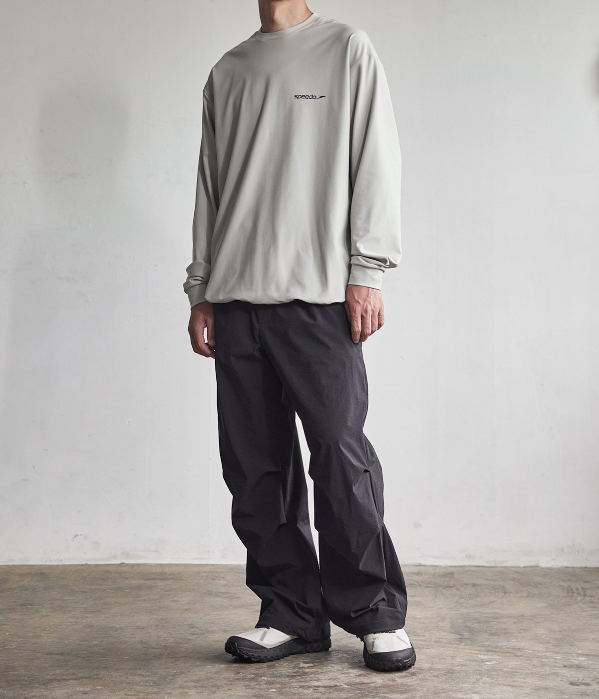 着用：model（177cm） 着用サイズ：O(XL)