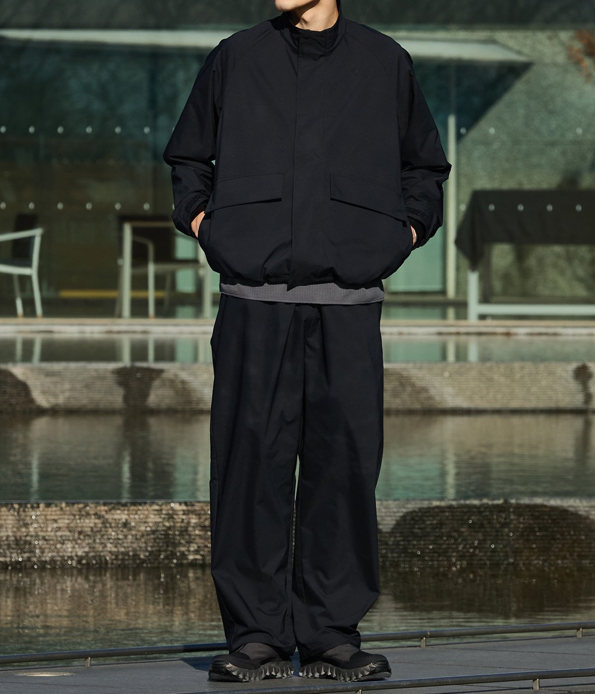 ONLY ARK】別注 DOUBLE WEAVE TUCK PANTS | Goldwin(ゴールド