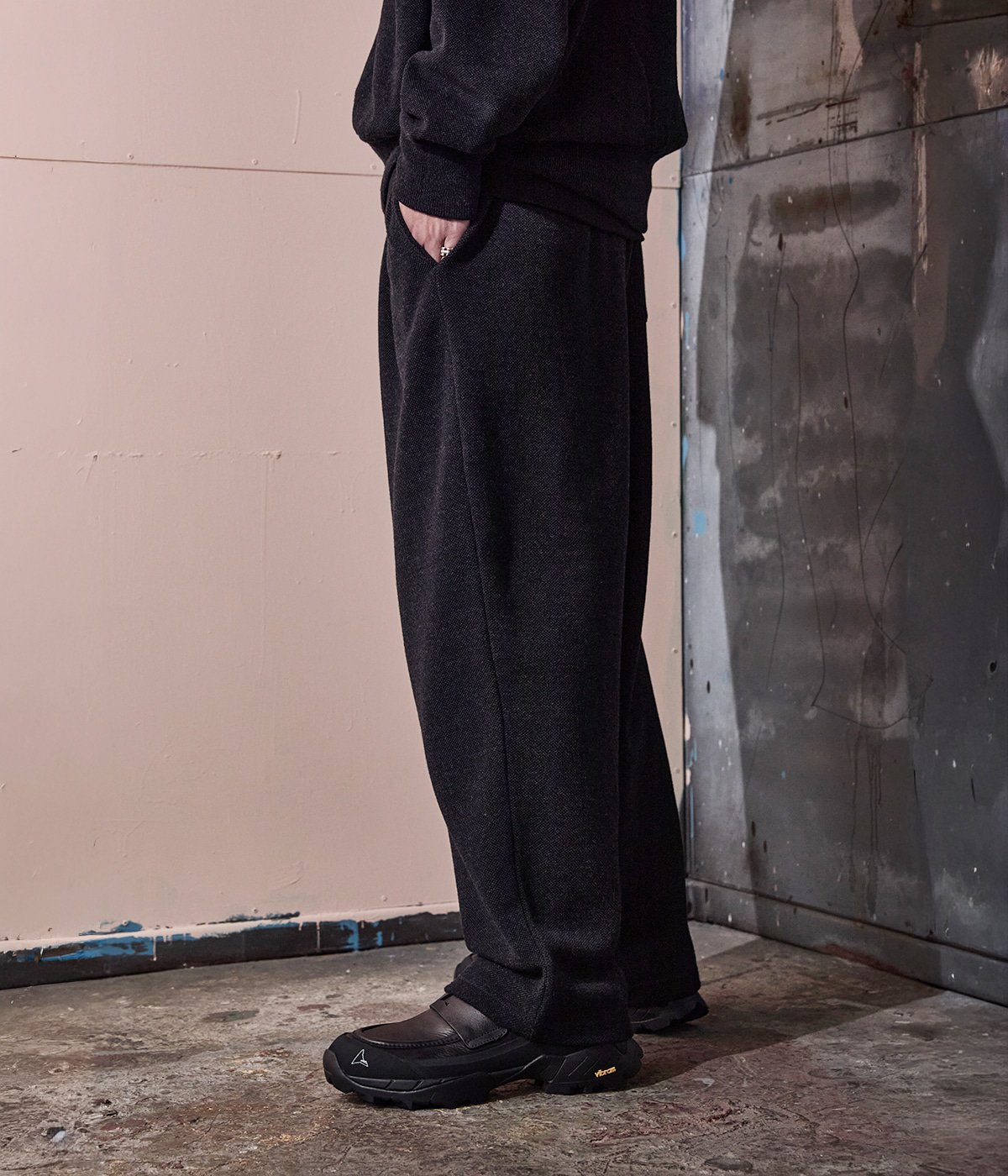 別注 Extra Light Moss Stitch Knit Pants | crepuscule(クレプス