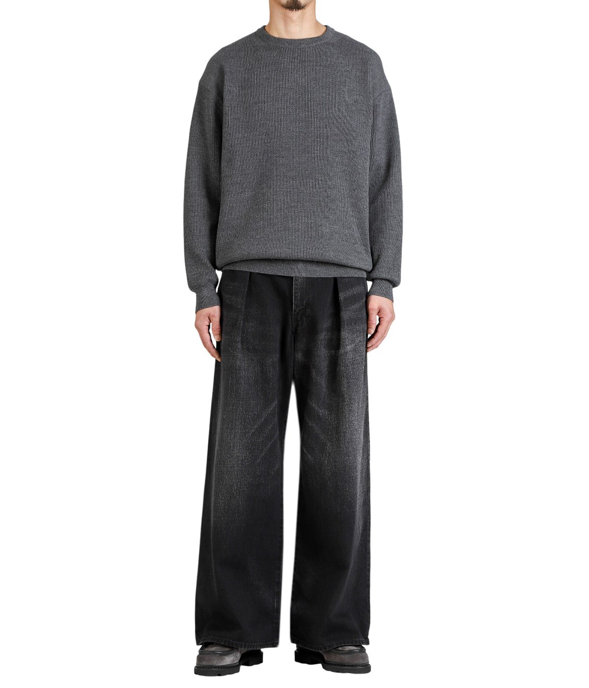 別注 Selvage Denim Two Tuck Wide Pants | Graphpaper(グラフペーパー