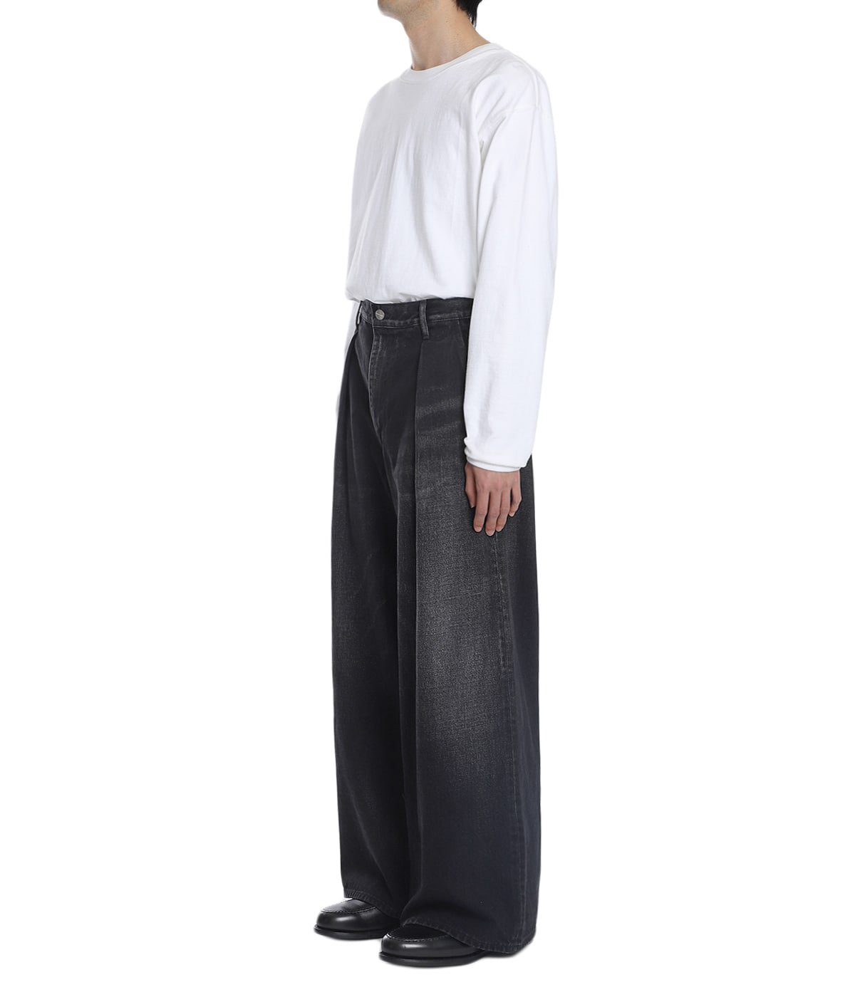 別注 Selvage Denim Two Tuck Wide Pants 別注 Selvage Denim Two Tuck Wide Pants | Graphpaper(グラフペーパー